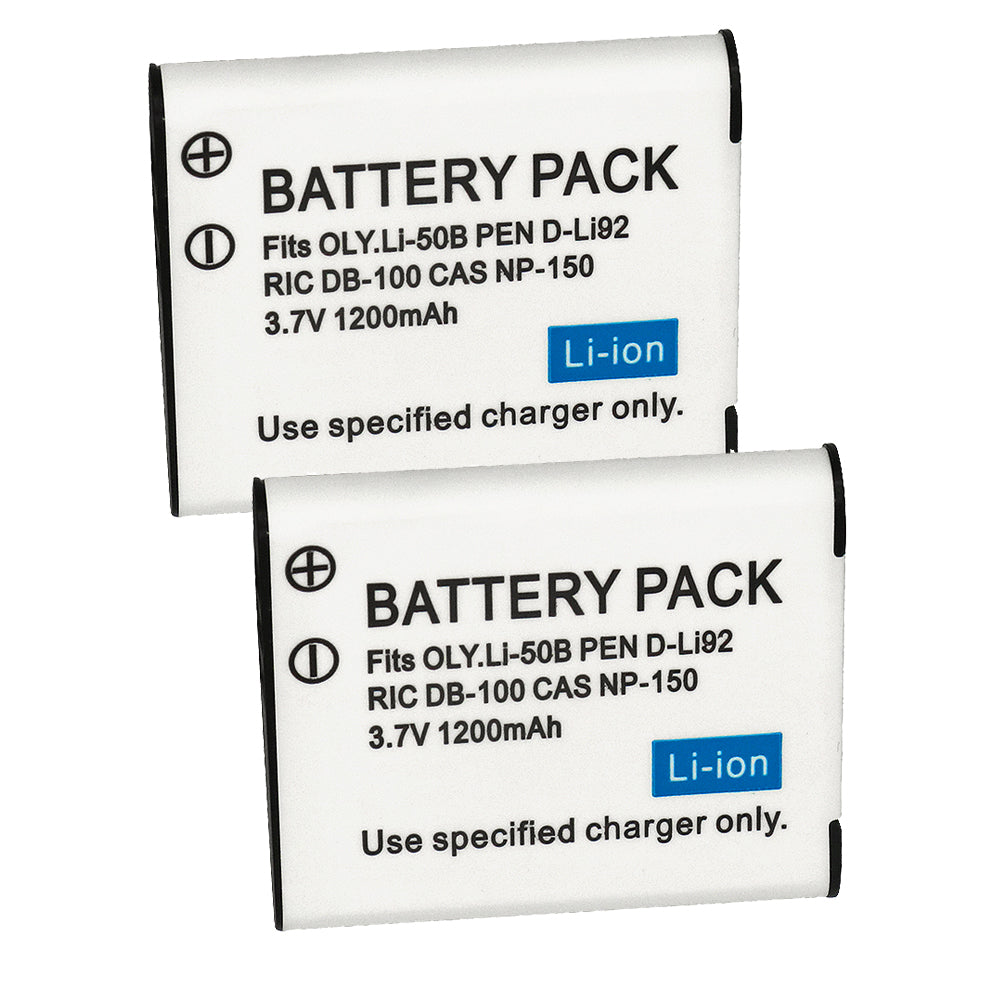 For Casio NP-150 NP-10 Battery Digital Camera 1200mAh Ultra High Capacity Replacement Batteries