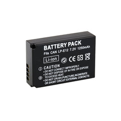 2-Pack of LP-E12 Batteries and USB Battery Charger for Canon EOS-M, EOS M2, EOS M10, EOS M50, EOS M50 Mark II, EOS M100, EOS M200, SX70 HS, Rebel SL1 Digital