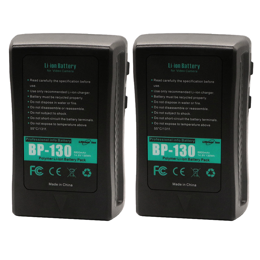For Sony BP-130W Battery Broadcast Camera V-Mount V-Mount / V-Lock Battery BP-65H 8800mAh Camera Batteries