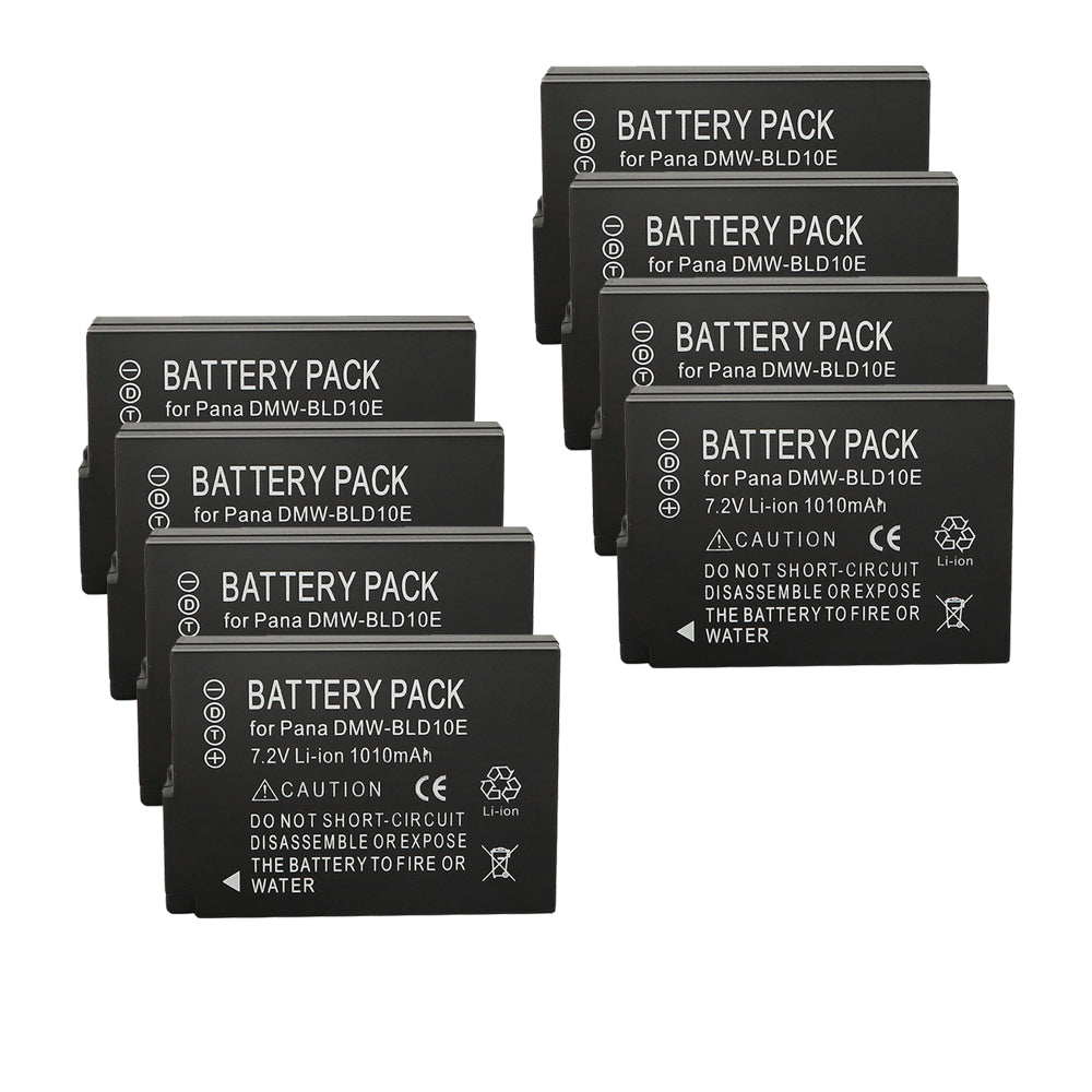 For Panasonic DMW-BLD10, DMW-BLD10E, DMW-BLD10PP Battery Lumix DMC-G3, DMC-GF2, DMC-GX1 1010mAh Camera Batteries