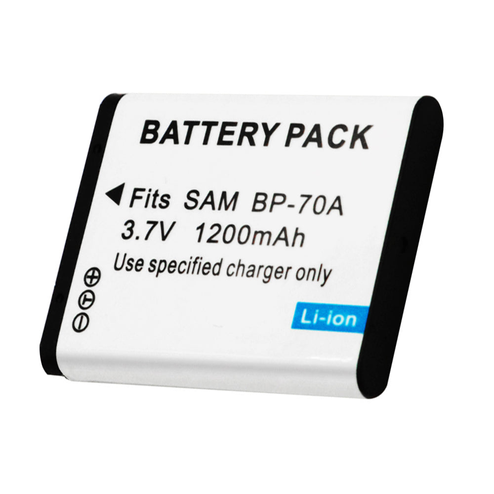 For Samsung BP-70A Battery AQ100, DV50, DV90, DV100, DV101, DV150F 1200mAh Camera Batteries