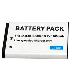 For Samsung SLB-0837B Battery Digimax SL201,L70,L70B, L83T, L85T,L201,L301 1100 MAh Camera Batteries