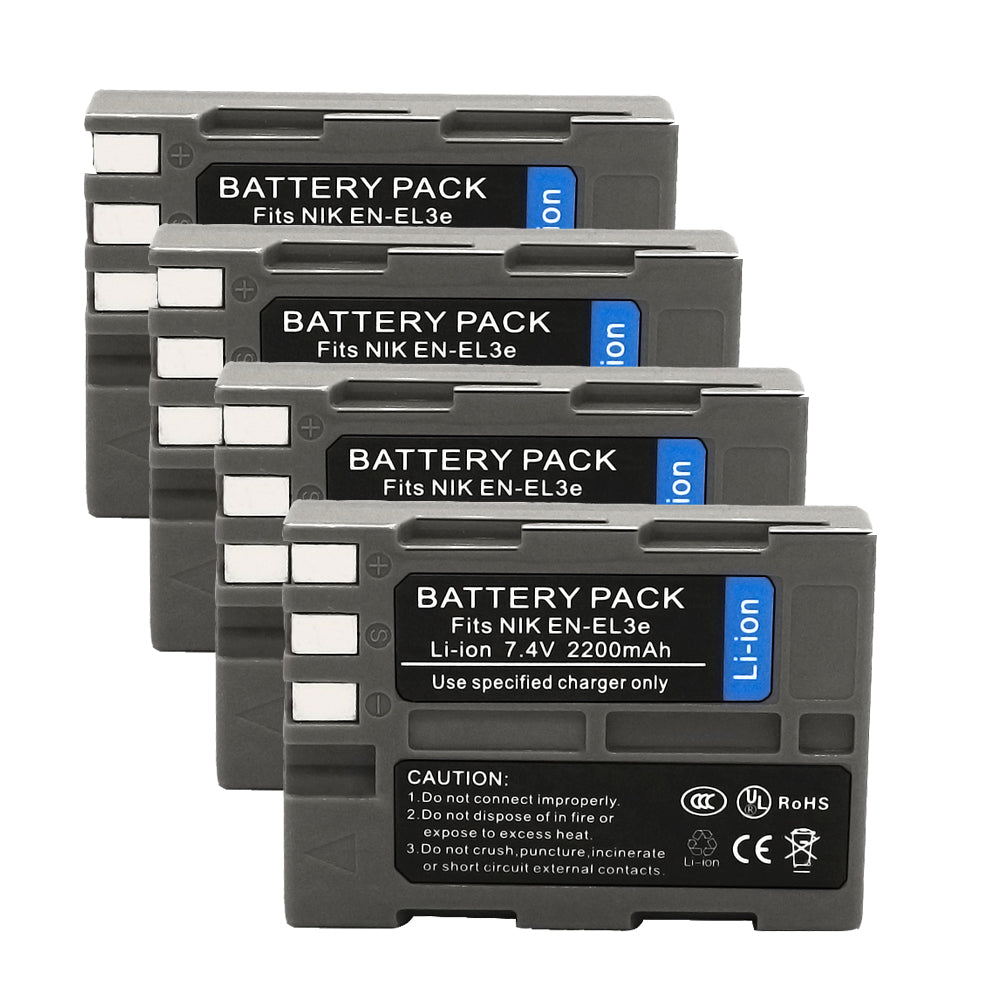 For Nikon EN-EL3E Battery Nikon D100 D100SLR D200 D300 D300S 2200mAh Camera Batteries
