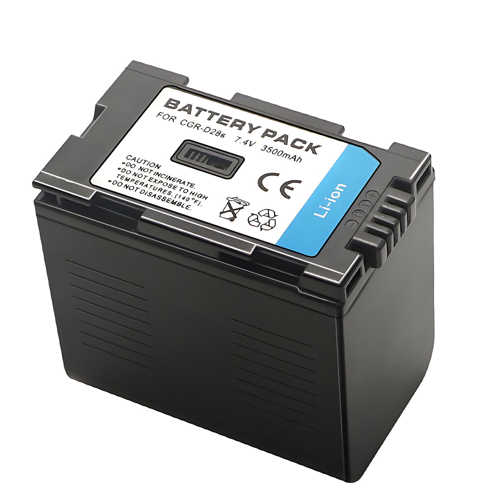 For Panasonic GGR-D28S/D320 Battery D08S CGR-D14 CGR-D28 D28S, CGR-D120 CGR-D210 CGR-D220 CGR-D320 & Panasonic AG Series 3500mAh Camera Batteries