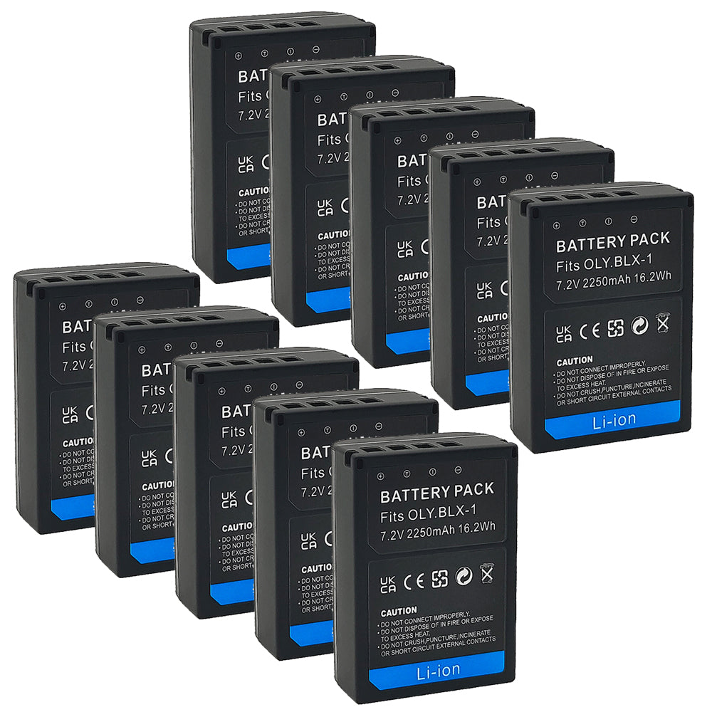 For Olympus BLX-1 Battery OM-1 OM-1 Mark II 2250mAh Camera Batteries