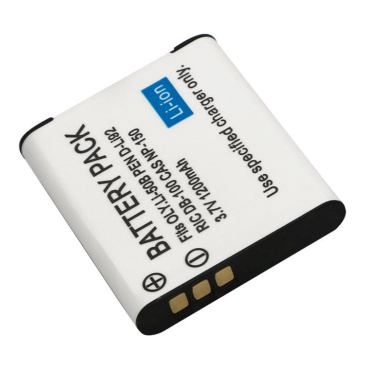 2 X Batteries Compatible with Olympus LI-50B Pentax D-LI92 Ricoh Pentax Optio I-10 RZ10 RZ18 WG-1 WG-2 WG-2GPS WG-3 WG-3GPS WG-4 WG-4GPS WG-5GP SWG-10 SWG-20 WG-30 WG-30W X70