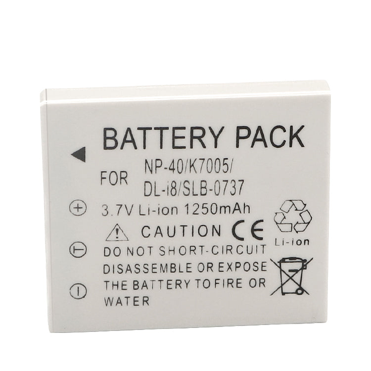 Sanyo NP-40 Compatible Battery  Replacement for Fujifilm NP-40, NP-40N, Panasonic CGA-S004, CGA-S004A, CGA-S004E, CGR-S001B, DMW-BCB7, Kodak KLIC-7005, Samsung SLB-0737, SLB-0837, Sanyo NP-40, D-Li8
