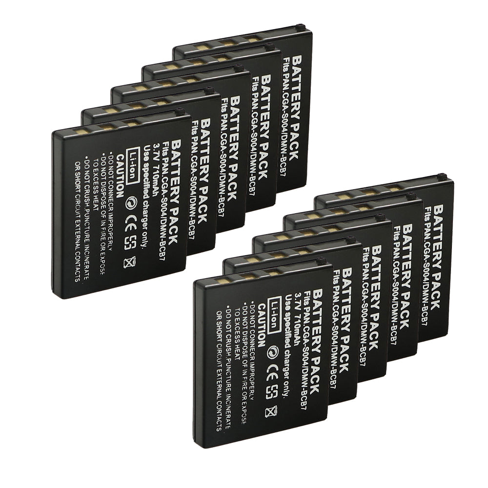 For Panasonic CGA-S004 Compatible Battery Fujifilm NP-40, NP-40N, CGA-S004A, CGA-S004E, CGR-S001B, DMW-BCB7, Kodak KLIC-7005, Samsung SLB-0737, SLB-0837, Sanyo NP-40 710mAh Camera Batteries
