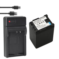 Power Battery (2-Pack) and Charger for Canon BP-827 and Canon VIXIA HF20, HF21, HF200, HF G10, HF G20, HF M30, HF M31, HF M32, HF M40, HF M41, HF M300, HF M400, HF S10, HF S11, HF S20, HF S21, HF S30, HF S100, HF S200, HG20, HG21, XA10