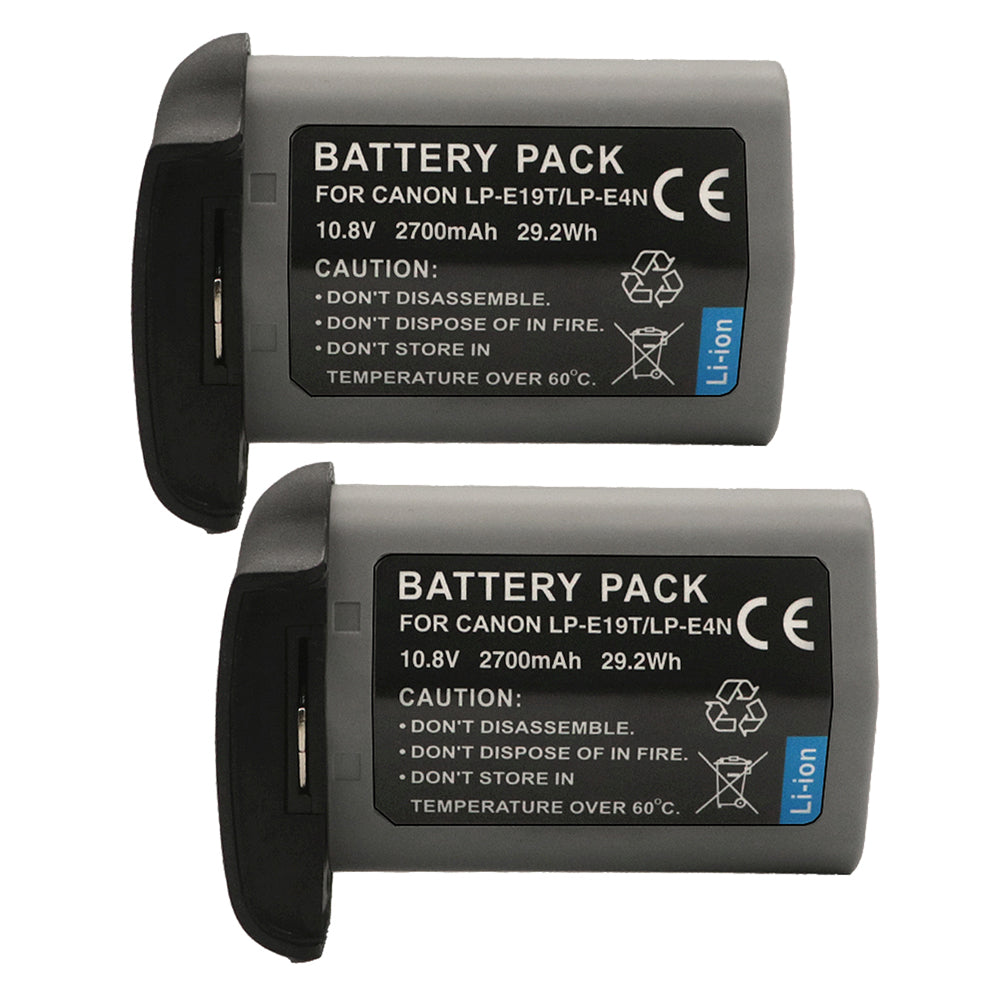 For Canon LP-E4N LP-E19 US 5751B002 Battery EOS 1D C, 1D X Mark II 2700mAh Camera Batteries