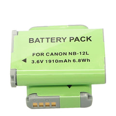 Replacement Battery and Charger for Canon NB-12L Canon Legria Mini X, PowerShot N100,PowerShot G1 X Mark II Digital Camera