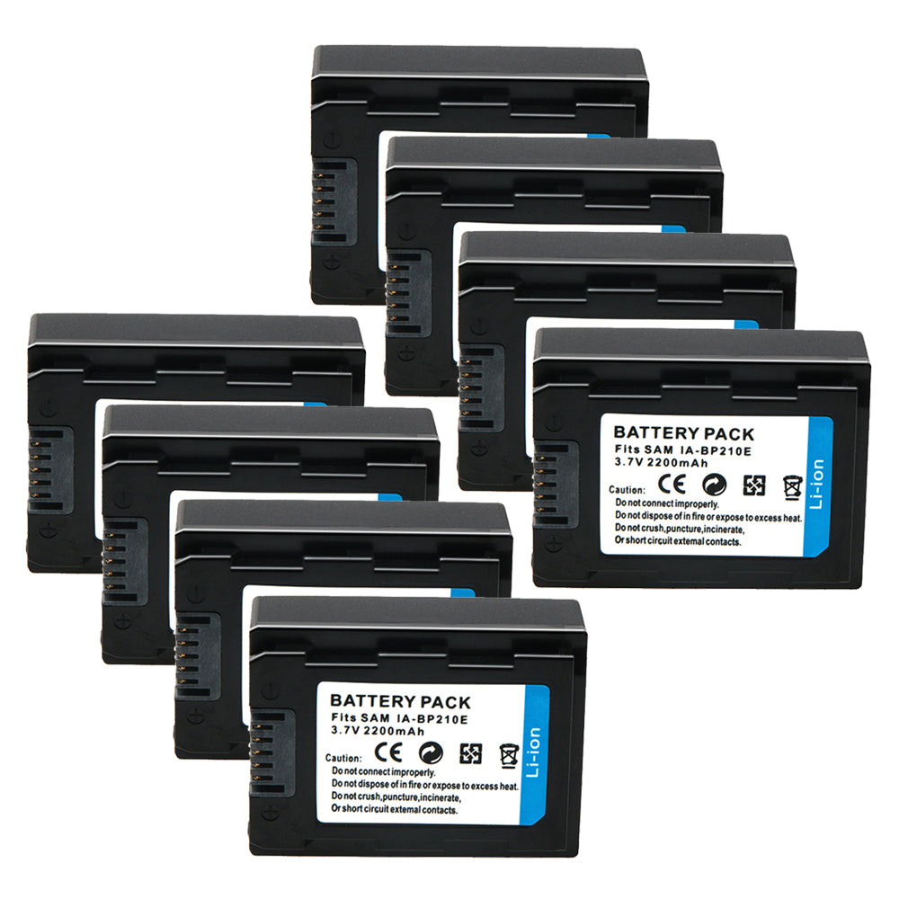 For Samsung IA-BP210E/PP, IA-BP210E, IABP210E, IA-BP210R, IABP210R Camcorder Battery HMX-F80, HMX-F80BP, HMX-F80SP 2200mAh Camera Batteries