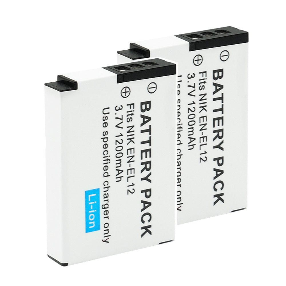For Nikon EN-EL12 Battery Nikon Coolpix A900 A1000 B600  W300 1200mAh Camera Batteries
