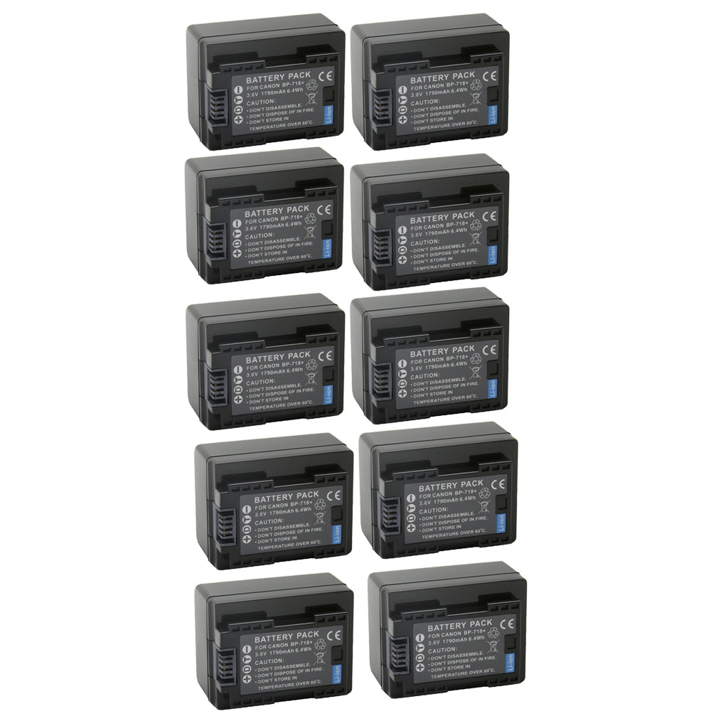 For Canon BP-718 Battery VIXIA HF M50 HFM52 HFR32 1790mAh Camera Batteries