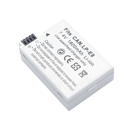 For Canon LP-E8 Battery EOS Rebel T2i EOS 550D 1800mAh Camera Batteries