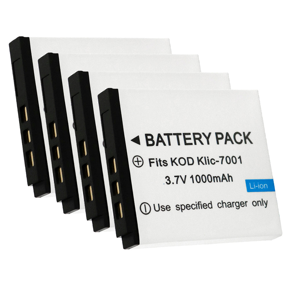 For Kodak Camera Battery KLIC-7001 3.7V 1000mAh Batteries