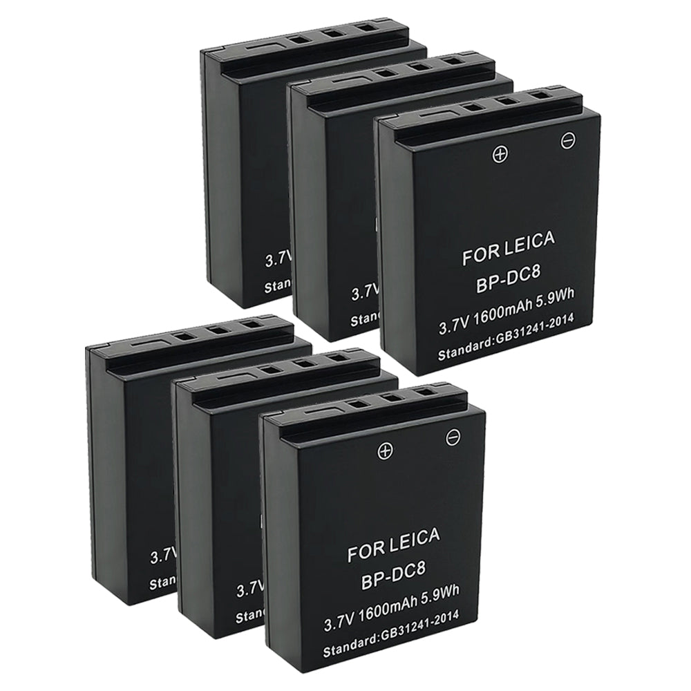 For Leica Camera Battery BP-DC8 3.7V 1600mAh Batteries
