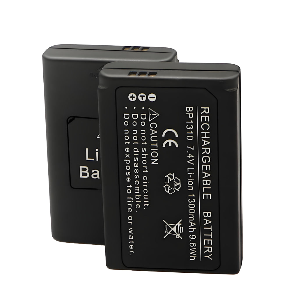 For Samsung BP1310 BP-1310 BP-1310EP, ED-BP1310 EDBP1310 Battery NX5, NX10, NX11, NX20, NX100 1300 MAh Camera Batteries