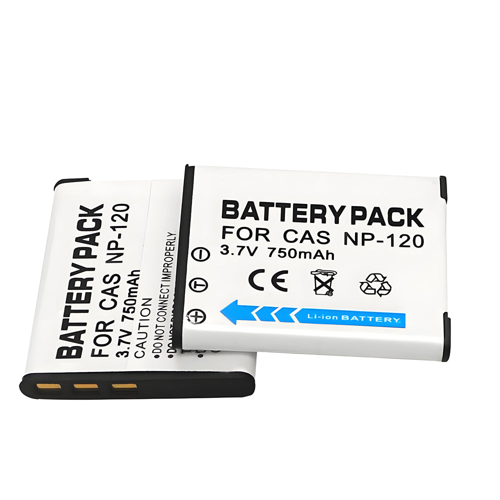 For Casio CNP120 Battery Exilim EX-S200 EX-S300 EX-Z31 750mAh Digital Camera Batteries