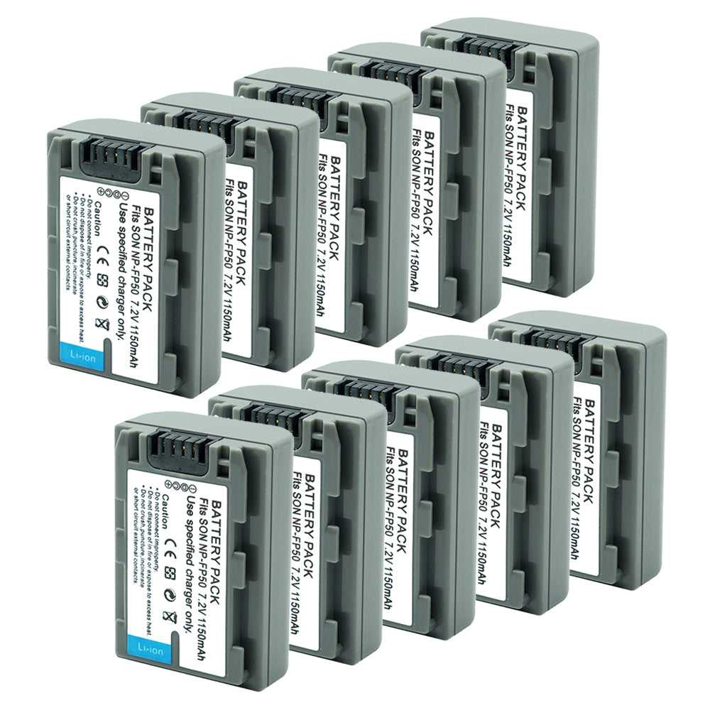 For Sony NP-FP50 Battery 1150mAh DCR-DVD103 DVD105 DVD202E DVD203 Camera Batteries