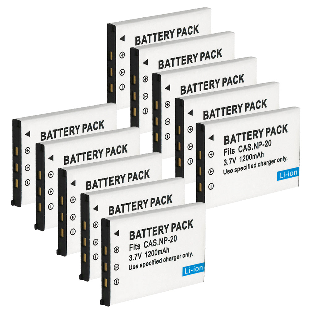 For Casio NP-20 CNP20 Battery Exilim EX-M20 EX-S1 EX-S2 EX-S3 1200mAh Camera Batteries