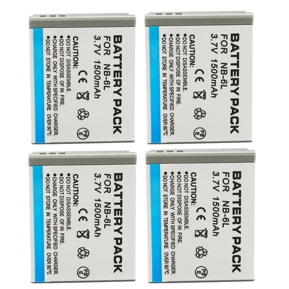 For Canon NB-6LH/NB-6L Battery Powershot S120 SX510 HS SX500 Is SX700 D20 1500mAh Camera Batteries