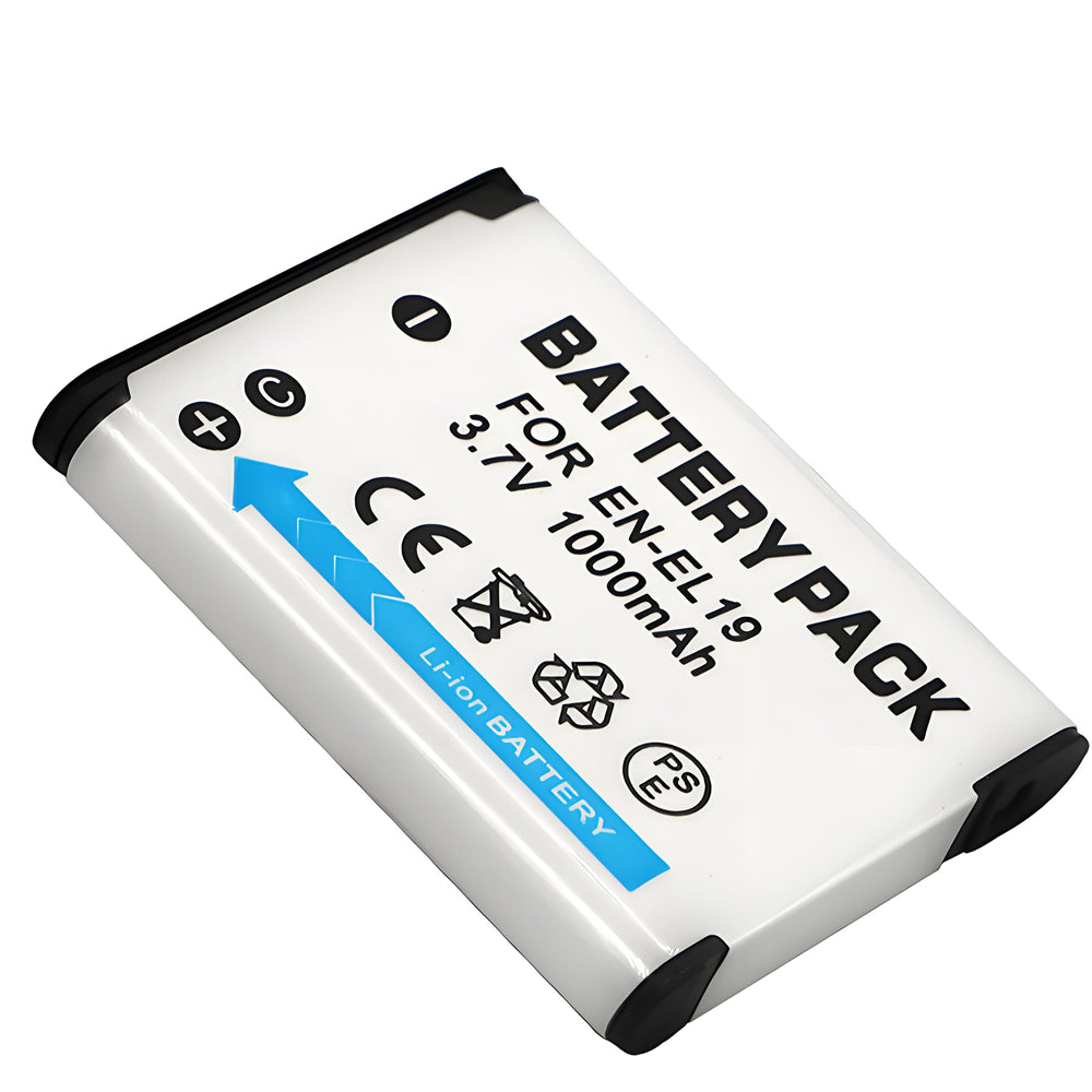 For Nikon EN-EL19 Battery Coolpix S6700, Coolpix S6800, Coolpix S6900 1000mAh Camera Batteries