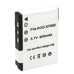 For Kodak Camera Battery KLIC-7002 3.7V 600mAh Batteries
