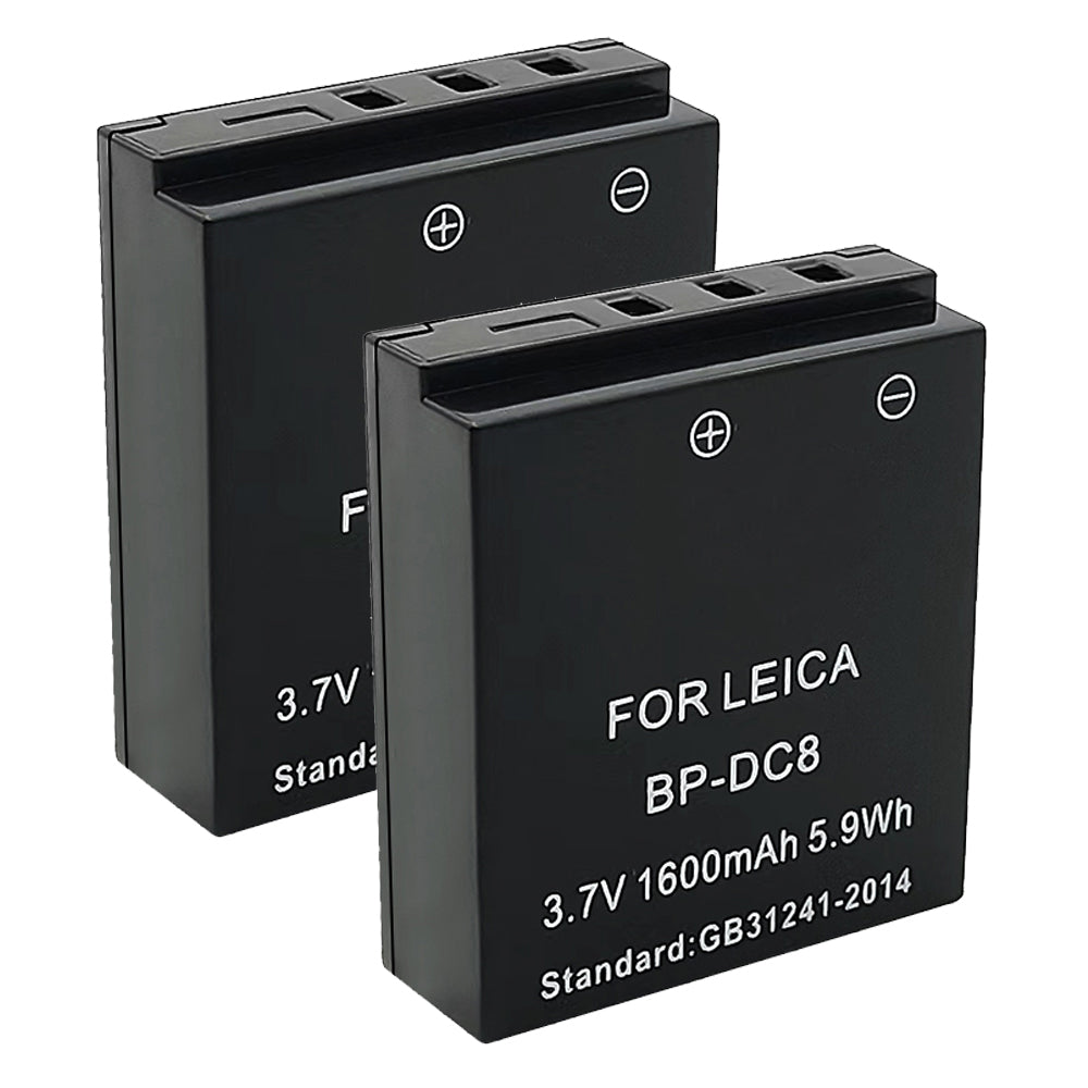 For Leica Camera Battery BP-DC8 3.7V 1600mAh Batteries