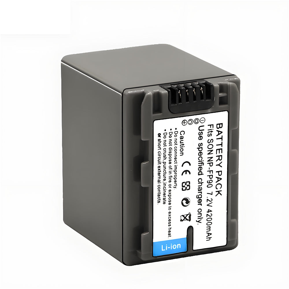NP-FP90/FP91 Battery Compatible with Sony DCR-SR100 HDR-HC3 HDR-HC3E DCR-DVD103 4200 mAh Camera Batteries