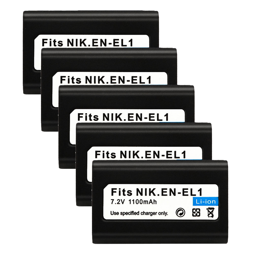 For Nikon EN-EL1 Battery Cooipix 4300 4500 4800 1100mAh Camera Batteries