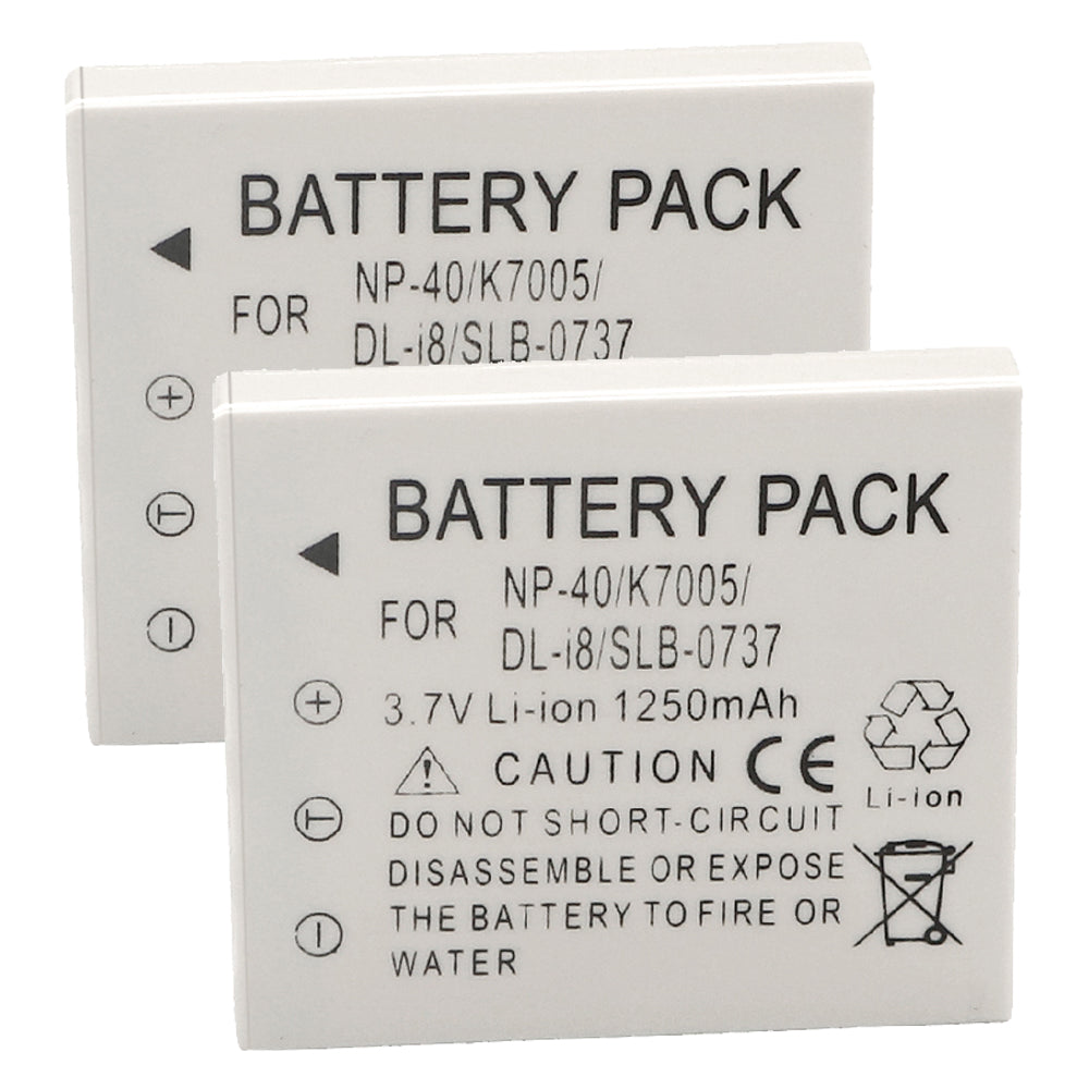 For Samsung SLB-0737 Battery SBC-L5 Charger Digimax I6, Digimax L50, Digimax L60 Camera Batteries