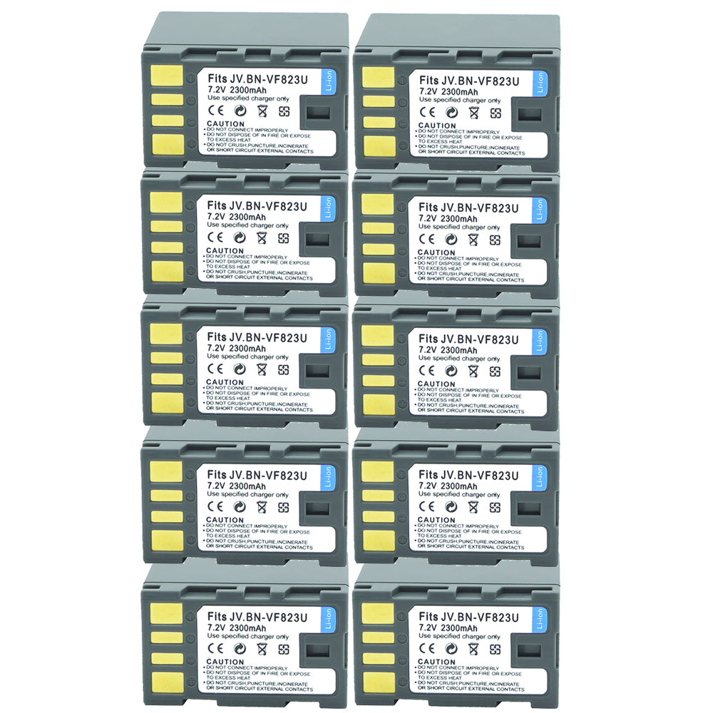 For JVC BN-VF823 BN-VF823U Battery GZ-HD300AUS, GZ-HD300B 2300mAh Camera Batteries