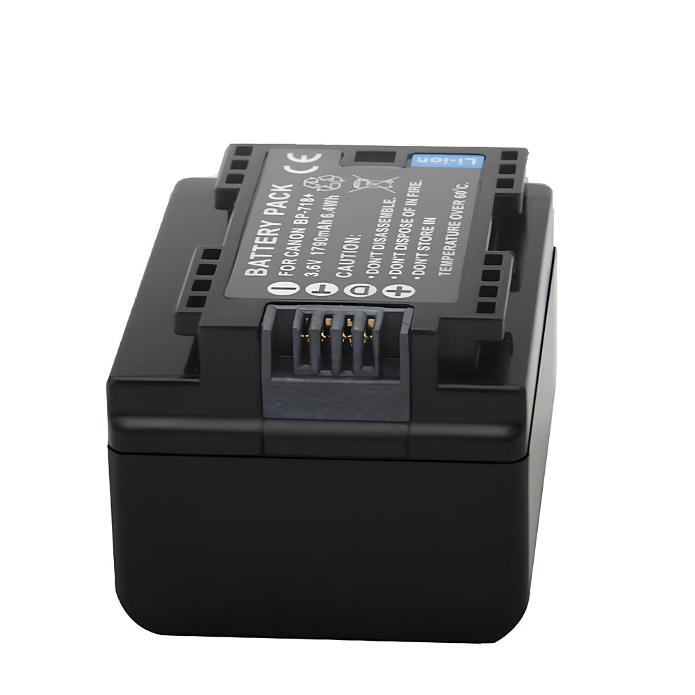 For Canon BP-718 Battery VIXIA HF M50 HFM52 HFR32 1790mAh Camera Batteries