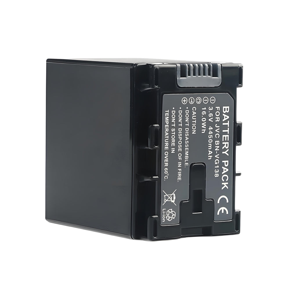 For JVC Camera Battery BN-VG138 3.6V 4450mAh Batteries