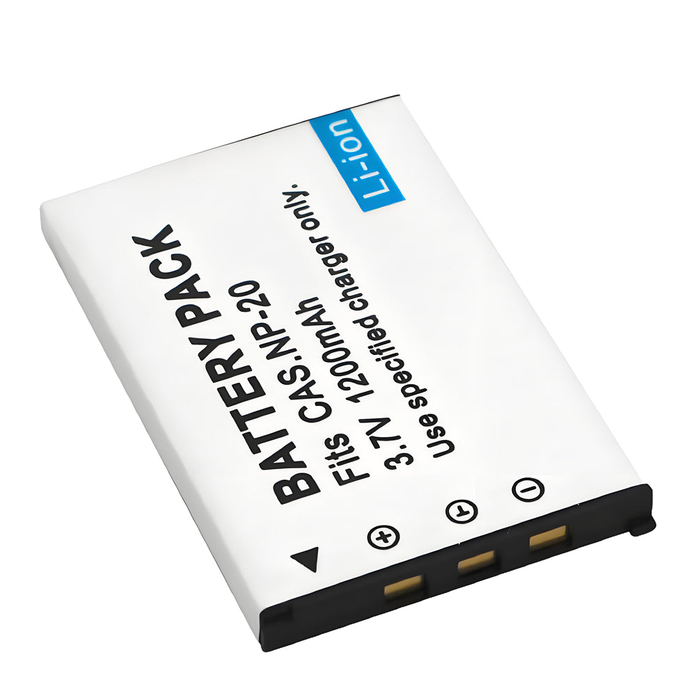 For Casio NP-20 CNP20 Battery Exilim EX-M20 EX-S1 EX-S2 EX-S3 1200mAh Camera Batteries