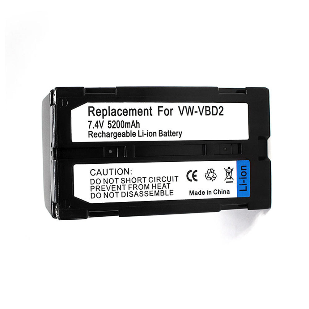 For JVC VW-VBD2 Battery Replacement  CGR-B202A, CGR-B/403 5200mAh Camera Batteries
