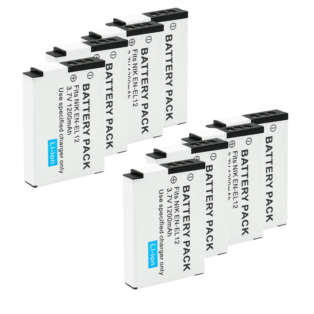 For Nikon EN-EL12 Battery Nikon Coolpix A900 A1000 B600  W300 1200mAh Camera Batteries