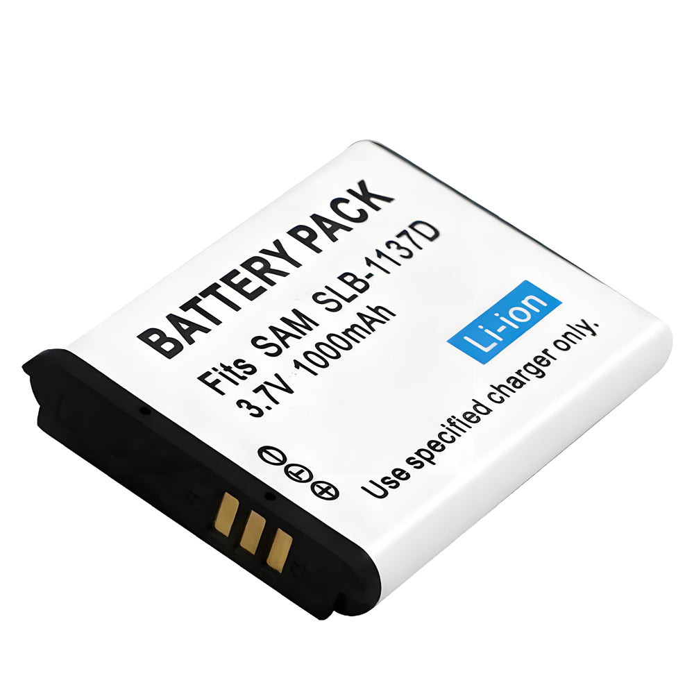 For Samsung SLB-1137D Battery I80, I85, I100, NV11, NV24HD, NV30, NV40, NV100HD 1000mAh Camera Batteries