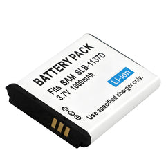 For Samsung SLB-1137D Battery I80, I85, I100, NV11, NV24HD, NV30, NV40, NV100HD 1000mAh Camera Batteries