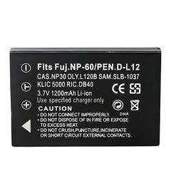 For Casio NP-30 NP-30DBA CNP30 Battery PhotoSmart R07 R507 R607 R607v R607xi 1200mAh Camera Batteries