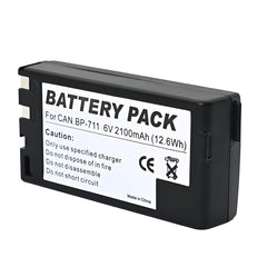 For Canon BP-711 BP-714 Battery E06, E07, E08, E09 2100mAh Camera Batteries