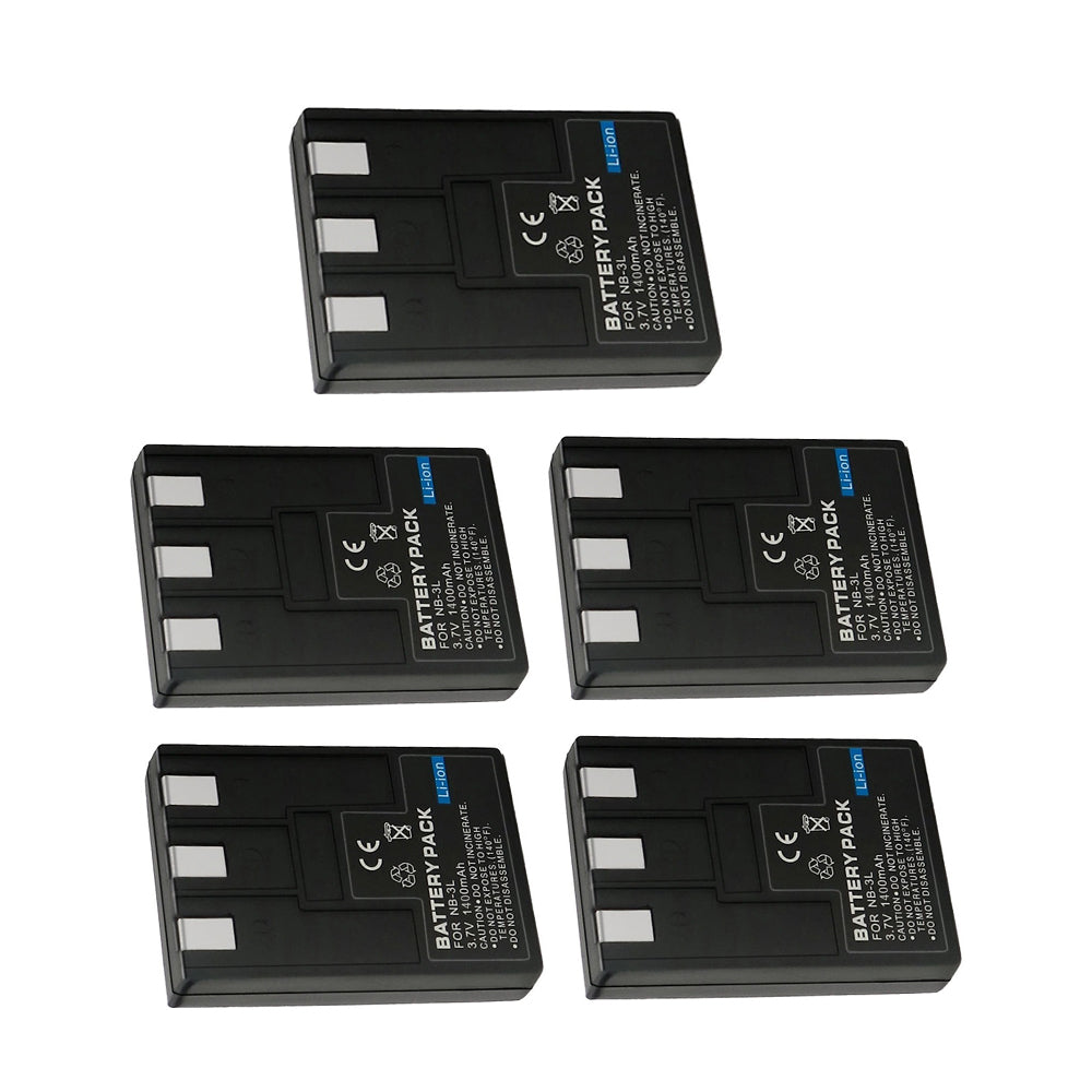 For Canon NB-3L PowerShot SD10 SD100 IXUS 700 IXY Digital 30 Battery 1400mAh Camera Batteries