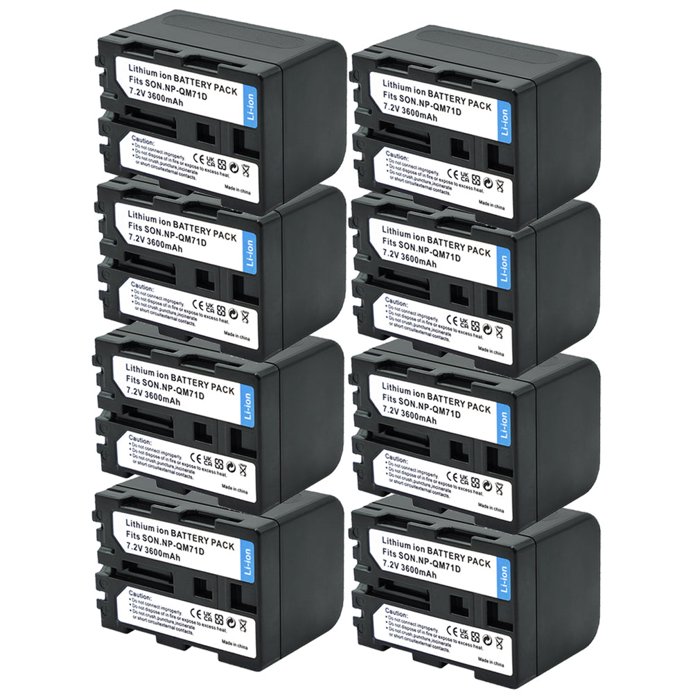 3600mAh NP-QM71D Battery Compatible with Sony  CCD-TRV106 CCD-TRV108 CCD-TRV116 Camera Batteries