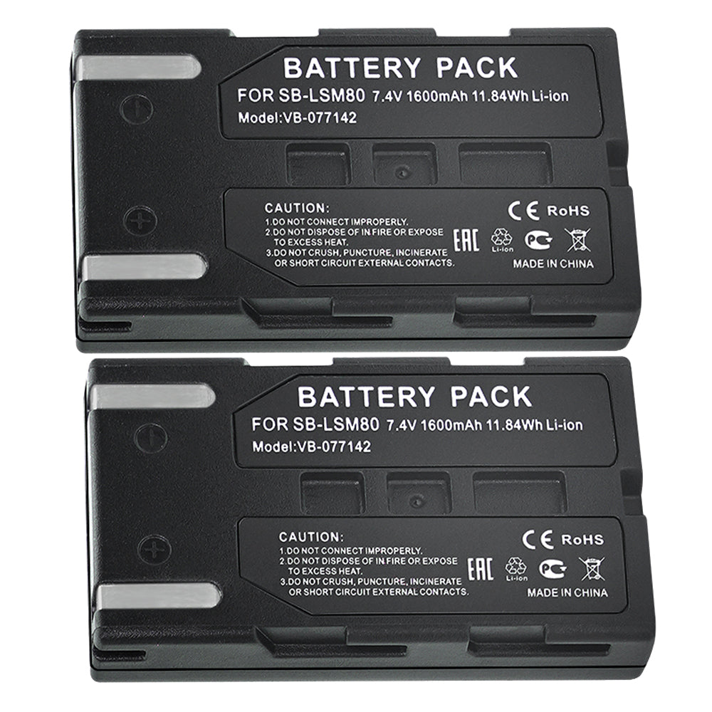 For Samsung SB-LSM80 Battery  SC-D263 SC-D351 SC-D352 SC-D353 SC-D354 1000mAh Camera Batteries