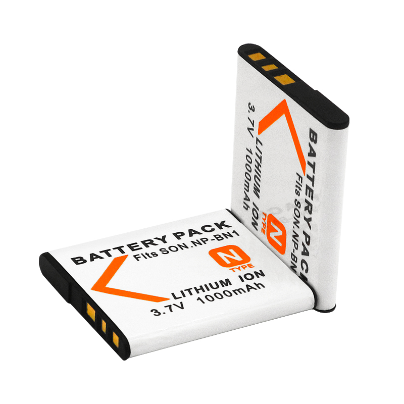 Battery (X2) & LCD Slim USB Charger for Sony NP-BN1 NPBN1 BC-CSN and Cyber-Shot DSC-QX10 QX30 QX100 DSC-TF1 DSC-TX10 TX20 TX30 DSC-W530 DSC-W570 DSC-W650 DSC-W800 DSC-W830 Digital Camera +More