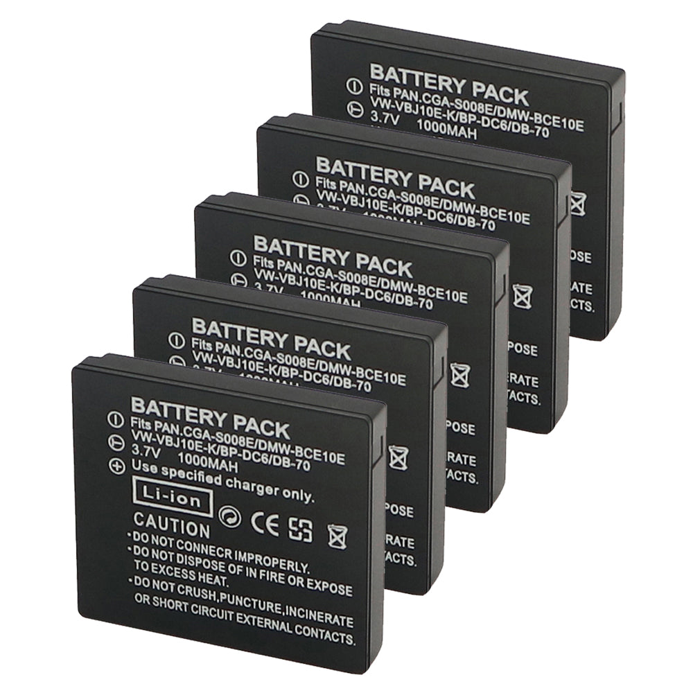 DB-70 Battery Replacement  for Ricoh Caplio R6, R7, R8, R10, CX1, CX2  Cameras