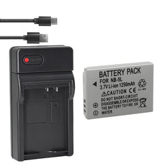 NB-5L Battery and Charger for Canon PowerShot S100, S110, SD700, SD790, SD800, SD850, SD870 Is, SD880 Is, SD890 Is, SD900 Is, SD950 Is, SD970 Is, SD990 Is, SX200 Is, SX210 Is, SX220 Is, SX230 HS