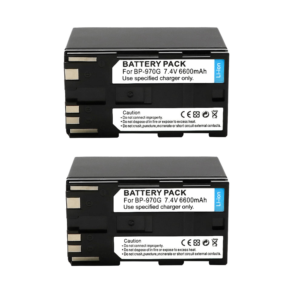 For Canon BP970G Battery C2 DM-MV1 C100 6600mAh Camera Batteries