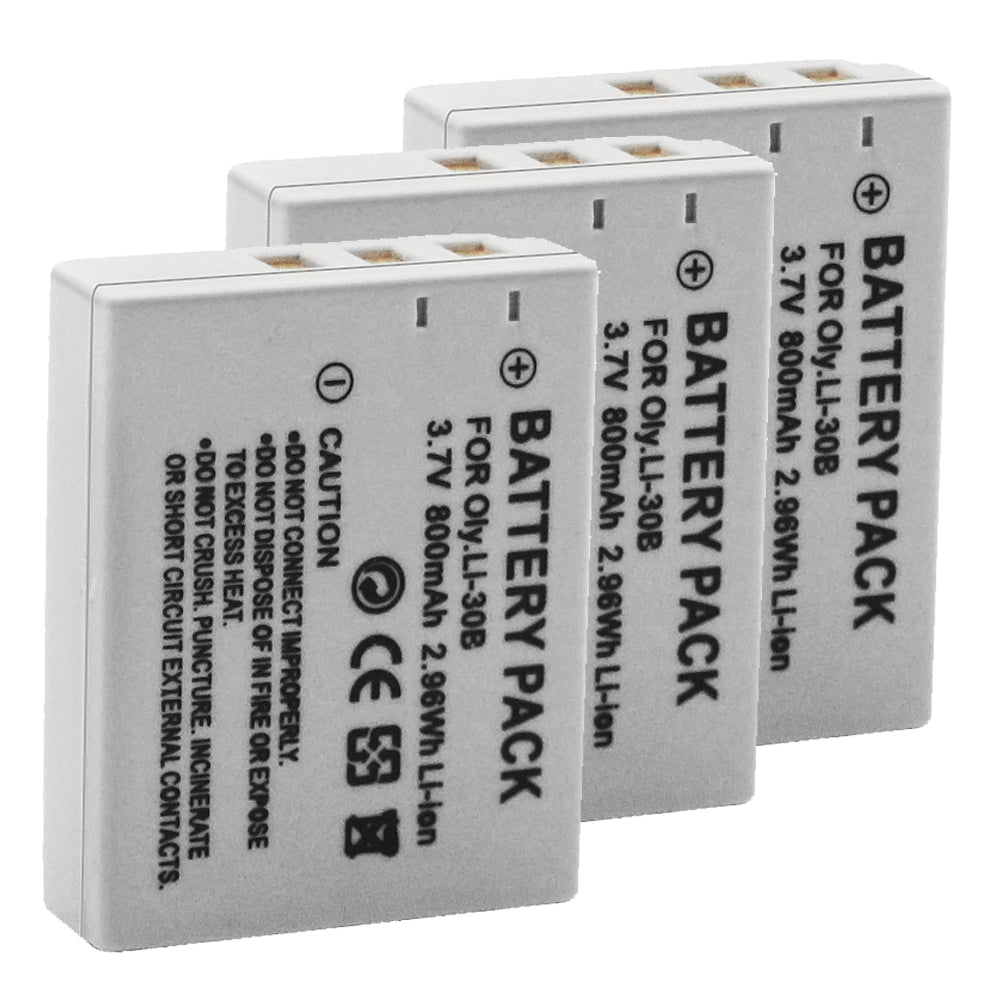 For Olympus Li-30B Battery Stylus Verve Digital S, Μ-mini Digital, Μ-mini Digital S 800mAh Camera Batteries